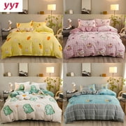 YanYangTian Textile Plaid Bedding set 4-piece set sabanas Bed Sheet set pillowcase quilt duvet cover king queen size 3pcs/4pcs