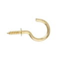 thumbnail image 2 of Eigraketly 100 Uds. Gancho de copa de techo de acero chapado en latón, gancho de tornillo, gancho para ropa, accesorios de suspensión de techo para el Herramientas y ferretería No.02 Eigraketly JJ14891-02, 2 of 6