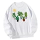 thumbnail image 5 of Sudadera para Mujer Cuello Redondo Sudadera Camisa Otoño Invierno Ligera Blanca S, 5 of 9