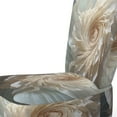 thumbnail image 4 of Designart "Seashell Monochromatic II" Chaise d'Appoint Rembourrée Animaux Blancs - Fauteuil Moderne pour Salon, 4 of 7