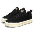 thumbnail image 6 of Platform Running Shoes foe Men Vintage Suede Flat Lace Up Skate Shoes Casual Non Slip Lightweight Sneakers Black Size 8.5, 6 of 8