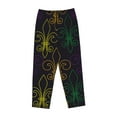 thumbnail image 4 of Sigee Mardi Gras Carnival Print Women's Soft Pajama Pants - Breathable and Comfortable Lounge Sleep Bottoms with Elastic Waistband and Pockets-Small, 4 of 9