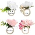 thumbnail image 4 of Anneaux de Serviette en Forme de Fleur 6 Pcs, Porte-Anneaux de Serviette, Boucles de Serviette Florales de Printemps, Décorations de Table, 4 of 5