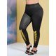 thumbnail image 1 of Divertidos cadenas 3D Imprimir más Tamaño Leggings Rosegal Leggings de talla grande, 1 of 5