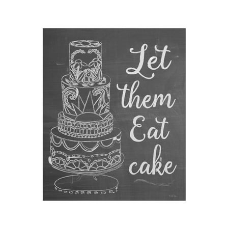 Let Them Eat Cake Chalk Print Wall Art By Leslie (Best Chalk To Eat)