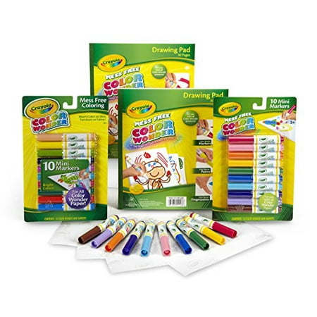 Crayola Color Wonder Mess Free Coloring Kit, 60 Blank Coloring Pages