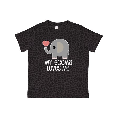 

Inktastic My Geema Grandma Loves Me Gift Toddler Boy or Toddler Girl T-Shirt