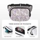thumbnail image 5 of Fotbe Lavender Flowers Cangurera Cuadrada con Estampado de Doble Capa, Bolsa de Cintura Ajustable Mini para Hombres y Mujeres, 5 of 9