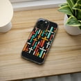 thumbnail image 5 of DistinctInk Clear Hybrid Case for Apple iPhone 13 Pro Max (6.7" Screen) - Vibrant Harmony: Bold Crosses on Black - Raised Bezel Screen Guard, 5 of 8