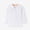 White, variant on Tranfacy Toddler Kids Boys Girls Fall Winter Blouse and Shirt Pullover Style Solid Long Sleeve Turndown Collar Daily Outfit Tops for 1‑9 Years Old
