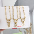 thumbnail image 1 of QMHJE inicial encanto AZ letras collar mujeres hombres gargantilla Color oro plata cadena de acero inoxidable 45 cm grande pequeño alfabeto DIY Tan Jianjun unisex, 1 of 2