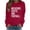 Red, variant on Pxxlle Weekends Coffee and Football Sweatshirts for Women Loose Fitted Round Neck Sweatshirt Casual Long Sleeve Fall Pullover Tops Blue L