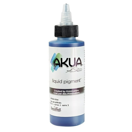 UPC: 0893419000118 | Speedball Akua Liquid Pigment Pthalo Blue 4 oz.