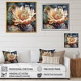 thumbnail image 4 of Designart "White Blue Cactus Flower" Floral Cactus Wall Art For Bathroom, 4 of 5
