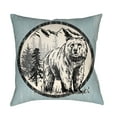 thumbnail image 1 of Artistic Weavers Lodge Cabin Bear Pillow Poly Filled 22' x 22', 1 of 7