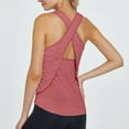 thumbnail image 2 of RMGVDSD Comfort Womens Tank Tops Open Back Workout Top Backless Yoga Shirts Tie Back Workout Tank Activewear Shirts Exercise Yoga Tank Tops Loose Fit Basic Clothes, 2 of 4