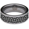 thumbnail image 2 of Celtic Chain Tungsten Carbide Ring, 2 of 9