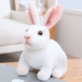 thumbnail image 2 of Lifelike White Bunny Stuffed Animal, Ngxiha Realistic Plush Toy Rabbit Adorable Bunny Toy Soft Stuffed Cute Easter Bunny Plushie for Easter Home Decor & Cuddle Compa, 2 of 9