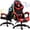 Red with Light, variant on Ergonomic Gaming Chair, Brochao Gaming Chair with Speaker & LED Lights, Computer Racing Chair for Adults, PU Leather Office Chair with Footrest Lumbar Support Headrest, Red with Light