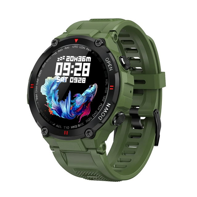 Reloj inteligente LEMFO K22 Smart Watch 1.28 '' IPS Pantalla táctil completa BT Call Fitness / Health Monitor 400mAh Batería grande Control de música / cámara Compatible con Android iOS LEMFO Reloj inteligente