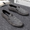 thumbnail image 2 of Mocasines Four Seasons, zapatos individuales, mocasines sin cordones, zapatos de conducción de suela suave, zapatos casuales de cuero con cremallera retro, zapatos para hombres, 2 of 6