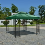 10*10 Feet Gazebo Top Tent Cover Patio Canopy Roof Double-layer Against UV