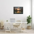 thumbnail image 2 of Stupell Industries Mysterious Lake Reflection Sunset Forest Photograph Black Framed Art Print Wall Art, Design by Dennis Frates, 2 of 7