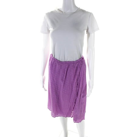 

Pre-owned|Ghost Womens Embroidered Crepe Surplice Elastic Waist Skirt Pink Size Medium