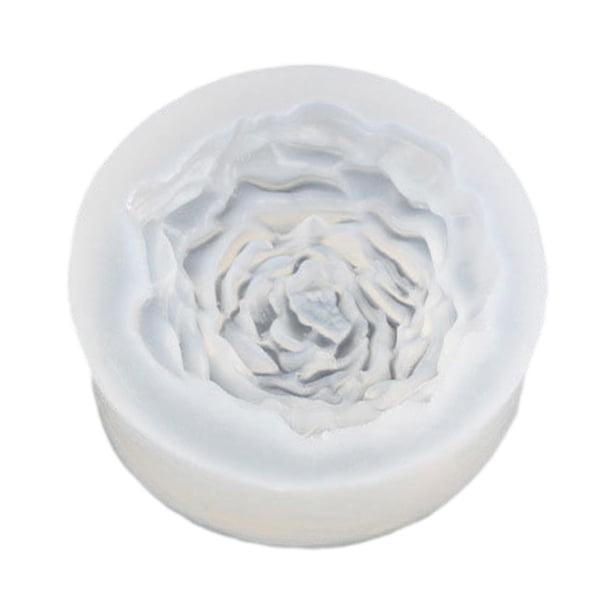 Modelo de Silicona con Forma de Flor de Peonía, Recipiente para Velas, Modelo de Resina Epoxi DIY, Posavasos Modelo de Arcilla para Adorno de Escritor 73 cm x 73 cm x 27 cm