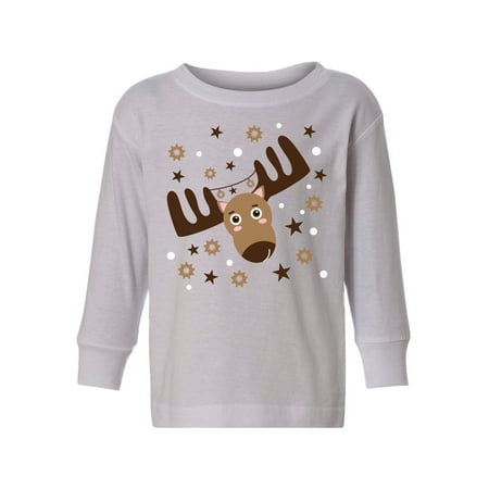 

Awkward Styles Ugly Xmas Long Sleeve Shirt for Girls Boys Toddler Brown Christmas Deer Shirt