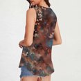 thumbnail image 4 of High Neck Floral Tank Tops for Women Boho Tunic Shirts Sleeveless Blouses 2025 Dressy Casual Summer Camisole Loose Fit Singlets with Flowy Hem Y2K, 4 of 6