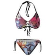 thumbnail image 6 of Music Hazbin Hotel Women Bikini Set Sexy Two Pieces Halter String Swimsuit Triangle Briefs Tie Side Bottom, 6 of 7