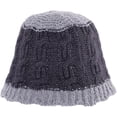 thumbnail image 4 of CoCopeaunts Bucket Hats for Mens Foldable Fashion Solid Color Knit Hat Wide Brim Outdoor UV Protection Warm Crochet Winter Hats, 4 of 8