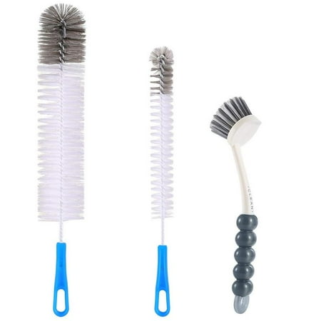 Wire Bottle Brush Bottle Cleaning Brush Set,Dish Brush,17
