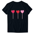 thumbnail image 2 of Soki T-Shirt Graphique Cœur d'Amour pour Femmes, Col Rond, Manches Courtes, 2 of 3