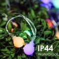 thumbnail image 5 of Cadena de luces LED, 50 luces LED con batería de 18 pies, 8 modos con control remoto, luces de cadena de hadas estrelladas de globo impermeables para dormitorio, jardín, Ch, 5 of 5