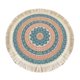 thumbnail image 2 of Mantel Individual Redondo Macarena Tejido a Mano Resistente Al Calor 33cm Borla Mandala Flor Comedor, 2 of 8