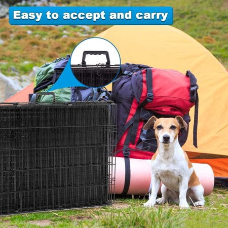 Bestpet Animal Pet Cage with Plastic Tray and Handle, 36 inches, Large