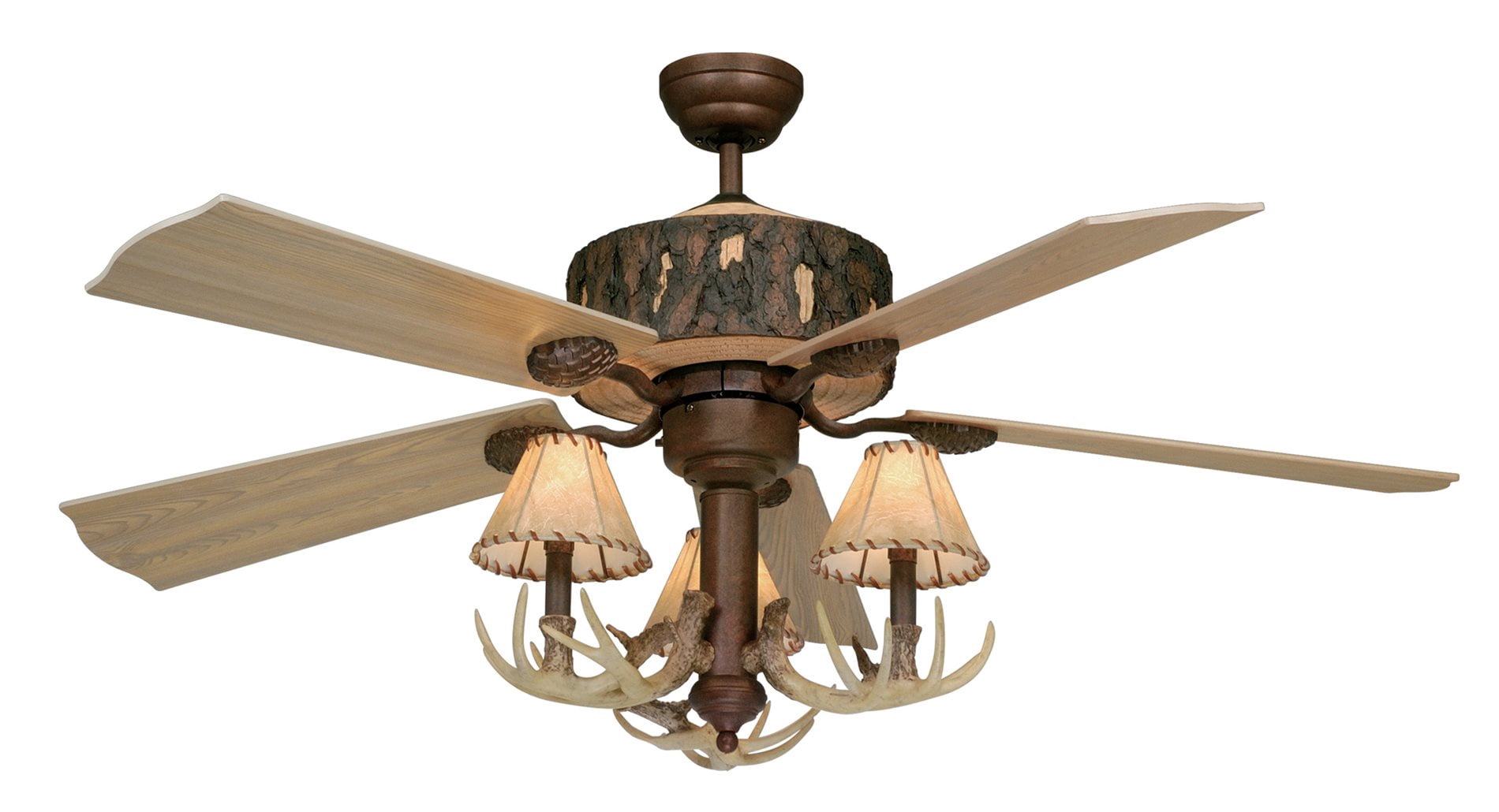 Aireryder Fn52265wp Log Cabin 52 Inch Ceiling Fan Weathered Patina