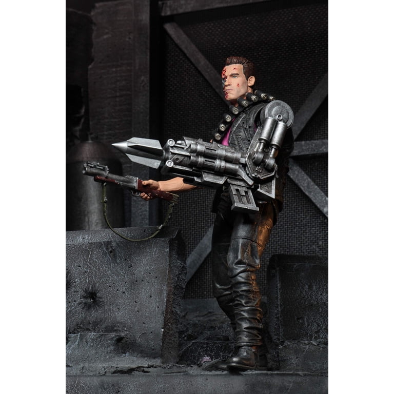 NECA Terminator 2 Power Arm T-800 Action Figure - 7" Scale, Kenner Tribute Edition