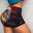 thumbnail image 4 of Lsque Geometric American Bald Eagle Pattern High Waisted Biker Shorts for Women-Tummy Control Fitness Athletic Workout Running Yoga Gym Shorts,Moisture-Wicking-Small, 4 of 9