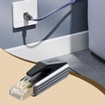 thumbnail image 1 of Adaptador USB C a Ethernet Adaptador de red de alta velocidad MACHO a USB C Plug and Play para reuniones Navegación Descargas Carga, 1 of 8
