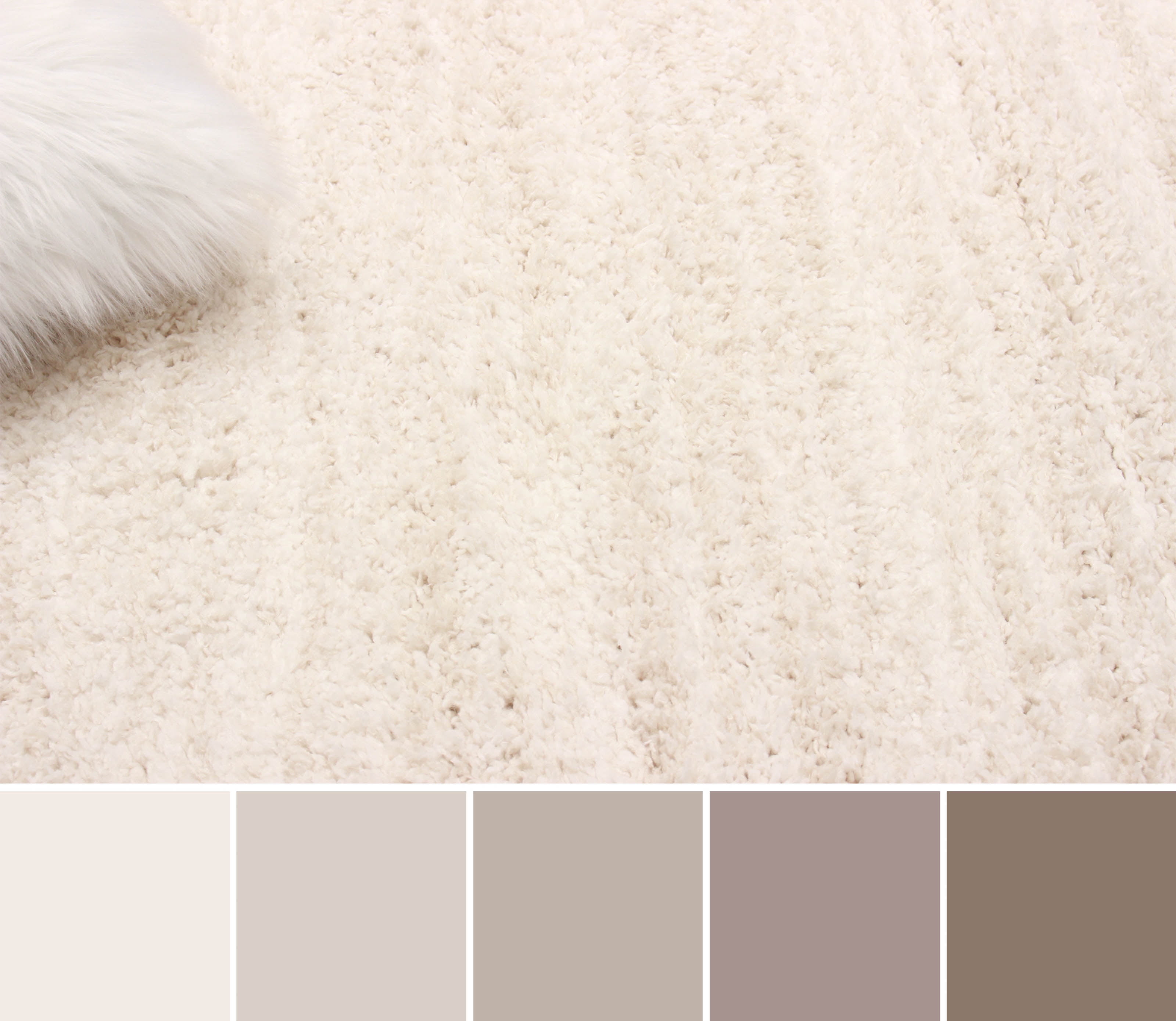 ECARPET Yeti Contemporary/Modern, Plush & Shags Area Rug for Living Room, Bedroom, Dining Entrance, Hallway and More.