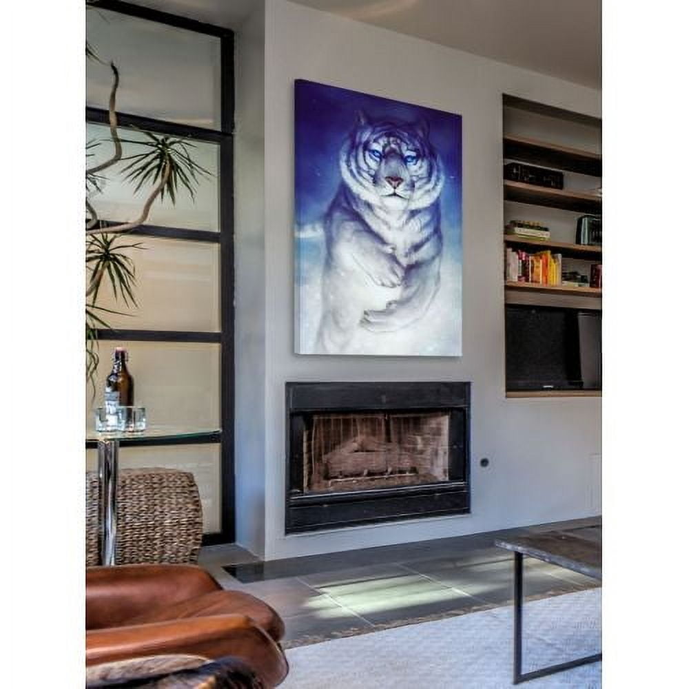 "Godly Tigers 3" Painting Print on Wrapped Canvas