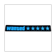 thumbnail image 4 of Windshield Electric 5Stars Wanted Car LED Ice Blue Lights Up Window Stickers for JDM Glow Panel Decoration Accessories, 4 of 6
