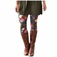 thumbnail image 1 of Gibobby Leggings gluteos deportivo Pantalones Slim Leggings impresos Mujeres Long Elastic Floral All Boot Casual Pants（Gris， L), 1 of 5