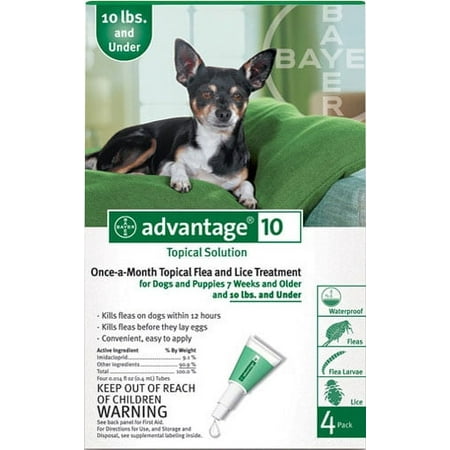 UPC: 0724089617071 | Advantage II Flea And Lice Topical Treatment For Dogs 10 lbs and Under  4ct
