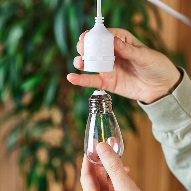 thumbnail image 6 of Homestead 24FT Commercial Grade LED Flexible Filament String Lights, Warm White with White Cable, 6 of 8