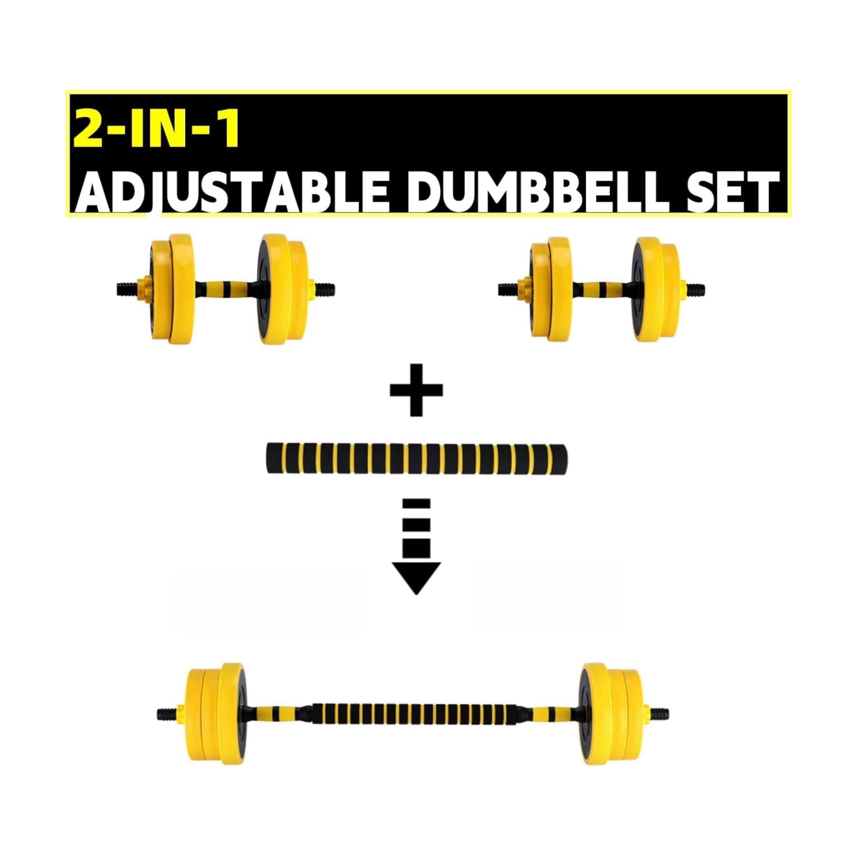 Adjustable Dumbbell Set, 33LB Dumbbells Adjustable Weight Without Handles, Home Gym Fitness Equipment for Men and Women Strength Training Dumbbells Set