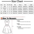 thumbnail image 2 of Deals of the Day,Bidobibo Women Summer Casual Pinted Loose Fit Dresses Short Sleeve Round Neck Mini Dress Tunic Waist Folds Party Beach Sundress with Pockets, 2 of 5